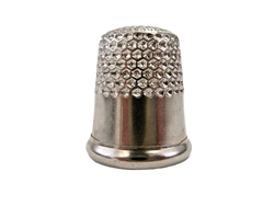 Rhythm Patch Nickel Plated Steel Thimble, Dome Top, Round Collar, 14.5 mm