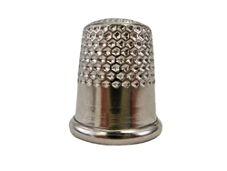 Rhythm Patch Nickel Plated Steel Thimble, Dome Top, Round Collar, 15 mm