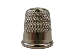 Rhythm Patch Nickel Plated Steel Thimble, Dome Top, Round Collar, 18 mm