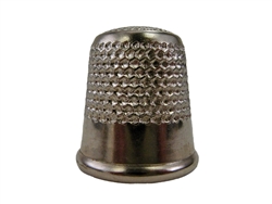 Rhythm Patch Nickel Plated Steel Thimble, Dome Top, Round Collar, 19 mm