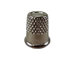 Rhythm Patch Nickel Plated Steel Thimble, Recessed-Top "Quilter", Round Collar, 13 mm