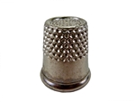 Rhythm Patch Nickel Plated Steel Thimble, Recessed-Top "Quilter", Round Collar, 14.5 mm