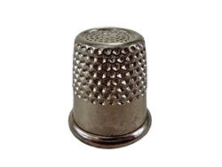 Rhythm Patch Nickel Plated Steel Thimble, Recessed-Top "Quilter", Round Collar, 15 mm