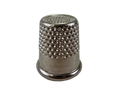 Rhythm Patch Nickel Plated Steel Thimble, Recessed-Top "Quilter", Round Collar, 16 mm
