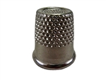 Rhythm Patch Nickel Plated Steel Thimble, Recessed-Top "Quilter", Round Collar, 17 mm