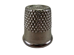 Rhythm Patch Nickel Plated Steel Thimble, Recessed-Top "Quilter", Round Collar, 17 mm
