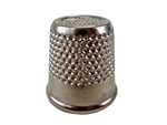 Rhythm Patch Nickel Plated Steel Thimble, Recessed-Top "Quilter", Round Collar, 19 mm