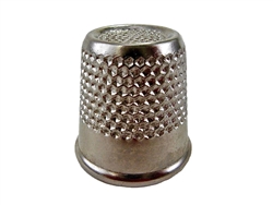 Rhythm Patch Nickel Plated Steel Thimble, Recessed-Top "Quilter", Round Collar, 19 mm