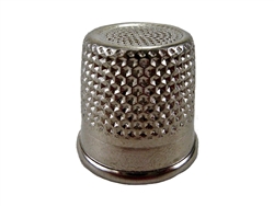 Rhythm Patch Nickel Plated Steel Thimble, Recessed-Top "Quilter", Round Collar, 20 mm