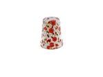 13 mm Rhythm Patch Enameled Steel Spring Colors Thimble, Dome Top, Flat Collar