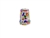 14 mm Rhythm Patch Enameled Steel Spring Colors Thimble, Dome Top, Flat Collar