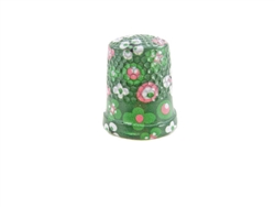 17 mm Rhythm Patch Enameled Steel Spring Colors Thimble, Dome Top, Flat Collar