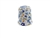 19 mm Rhythm Patch Enameled Steel Spring Colors Thimble, Dome Top, Flat Collar