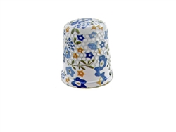 19 mm Rhythm Patch Enameled Steel Spring Colors Thimble, Dome Top, Flat Collar