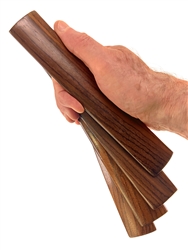 Pea Patch Minstrel style Rosewood Rhythm Bones, narrow (matched set, 2 pairs)
