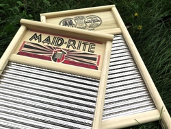 Maid-Rite Spiral Stainless Steel Washboard, family size